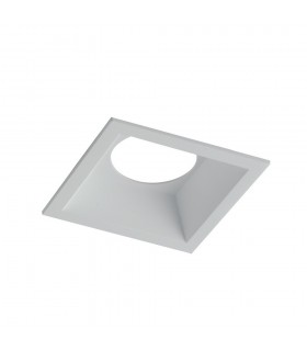 Antiglare Downlight Aluminum, White, GU10 - 1