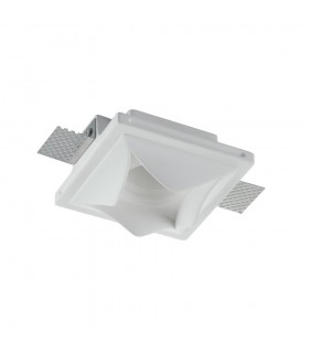 Trimless Recessed Downlights Paintable Plaste, White, GU10 - 1