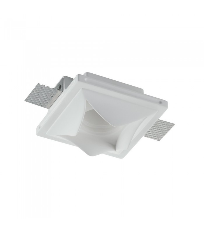 Trimless Recessed Downlights Paintable Plaste, White, GU10 - 1