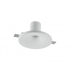 Trimless Recessed Downlights Paintable Plaste, White, E27 - 1