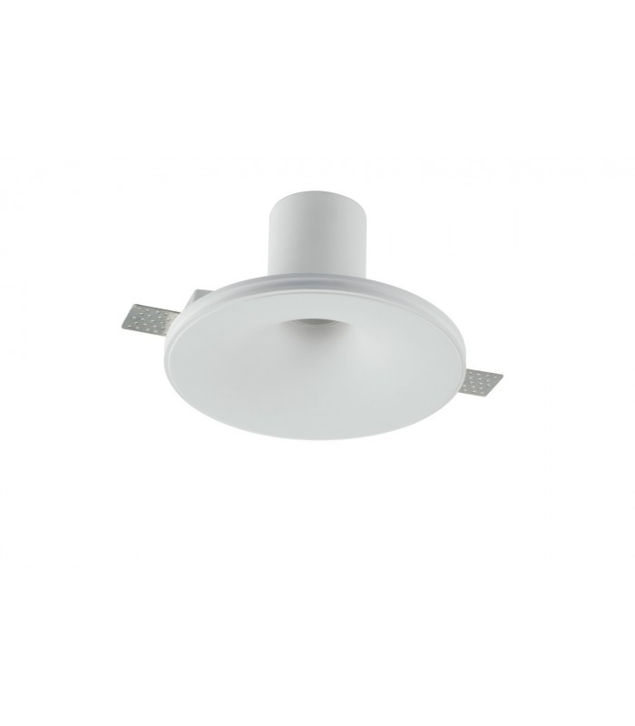 Trimless Recessed Downlights Paintable Plaste, White, E27 - 1