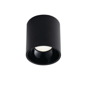 LED Round Surface Mounted Anti-Glare Downlight, Black, 4000K - 1