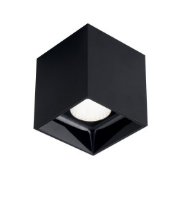 LED Square Surface Mounted Anti-Glare Downlight, Black, 4000K - 1