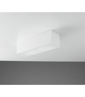 Paintable Plaster Surface Mounted Ceiling Light, White, E14 - 1