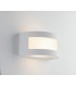 Flush Paintable Plaster Wall Light, White, E27 - 1