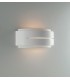 Flush Paintable Plaster Wall Light, White, E14 - 1