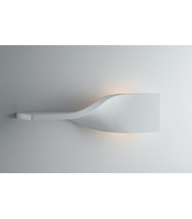 Flush Paintable Plaster Wall Light, White, R7S - 1
