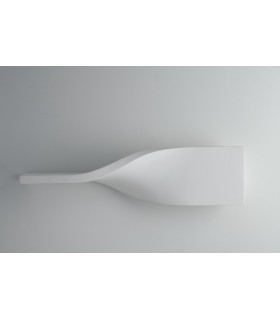 Flush Paintable Plaster Wall Light, White, R7S - 1