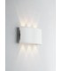 Outdoor Integrated LED Flush Wall Light, Antracite Goffrato, IP54, 4000K - 1