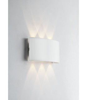 Outdoor Integrated LED Flush Wall Light, Antracite Goffrato, IP54, 4000K - 1