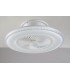 LED Dimmable Ceiling Lamp With Fan, Wifi Smart, Voice Control, White Effect Starry Sky Edge Diamond, - 1
