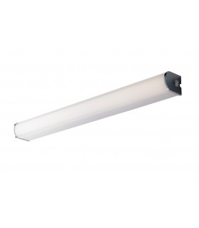 Bathroom LED Above Mirror Wall Lamp, Structure Chrome Speaker White, IP44, 4000K - 1