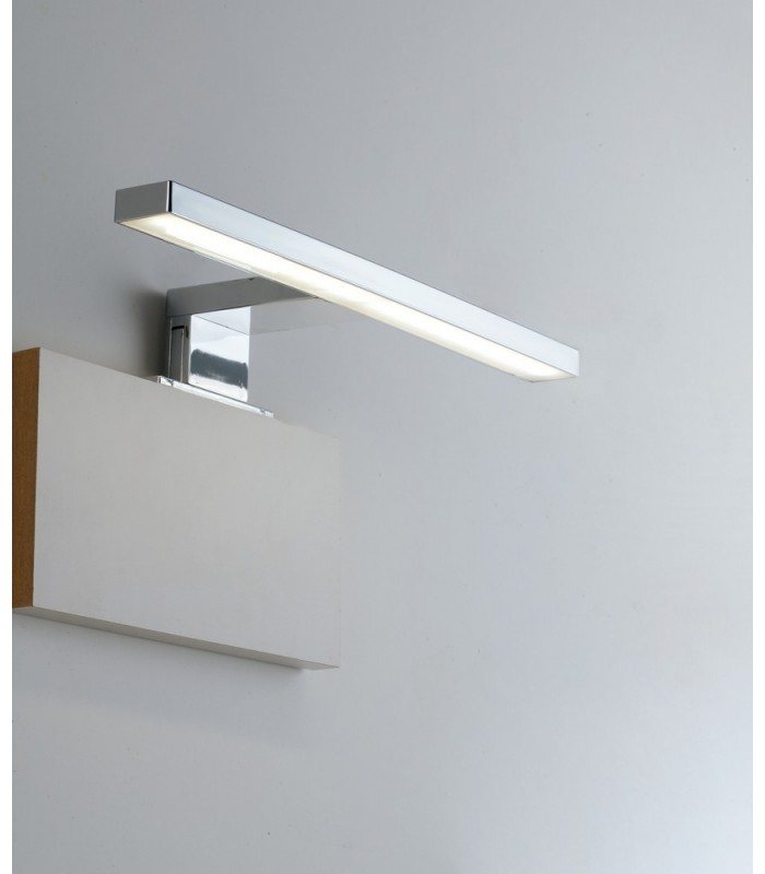 Bathroom LED Above Mirror Wall Lamp, Chrome, IP44, 4000K - 1