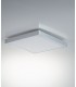 Square LED Flush Ceiling Lamp, Chrome, 4000K - 1