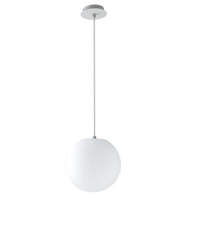 Outdoor Globe Pendant, White, IP65, E27 - 1