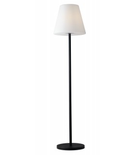 Outdoor Floor Lamp With Tappered Shade, Black, IP65, E27 - 1