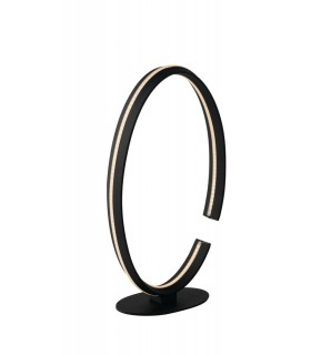 Integrated LED Circular Table Lamp, Black, 4000K - 1
