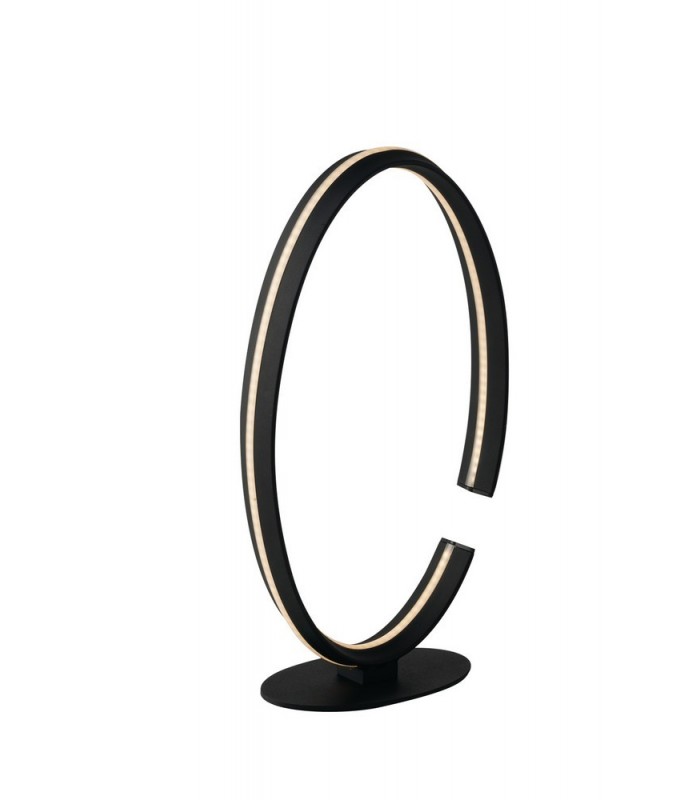 Integrated LED Circular Table Lamp, Black, 4000K - 1