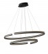 Integrated LED Circular Ceiling Pendant - 120Cm, Black, 4000K - 1