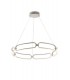 Integrated LED Circular Ceiling Pendant - 60Cm, White, 4000K - 1