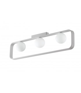 Globe Bar Semi Flush Light, White, G9 - 1