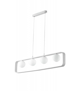 Globe Bar Pendant, White, G9 - 1