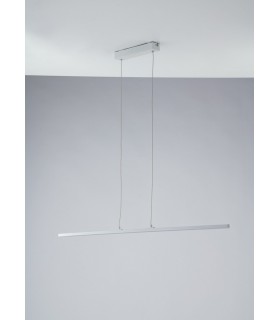 Integrated LED Linear Bar Pendant, White Opal, 4000K - 1