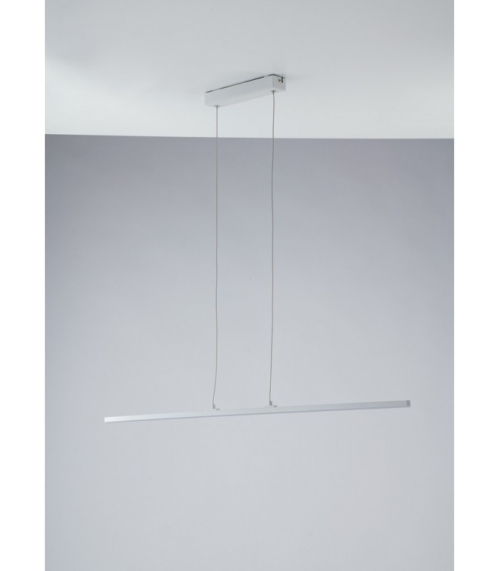 Integrated LED Linear Bar Pendant, White Opal, 4000K - 1