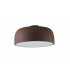 Flush Ceiling Light, Bronze, White, E27 - 1