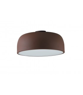 Flush Ceiling Light, Bronze, White, E27 - 1