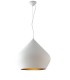 Dome Ceiling Pendant, White Gold, E27 - 1