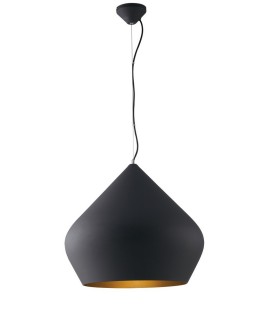 Dome Ceiling Pendant, Black Gold, E27 - 1