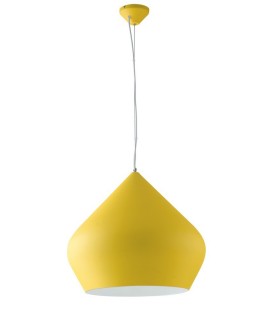 Dome Ceiling Pendant, Yellow, White, E27 - 1