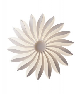Integrated LED Dimmable Flower Flush Ceiling Pendant, White, 4000K - 1