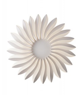 Integrated LED Dimmable Flower Flush Ceiling Pendant, White, 4000K - 1