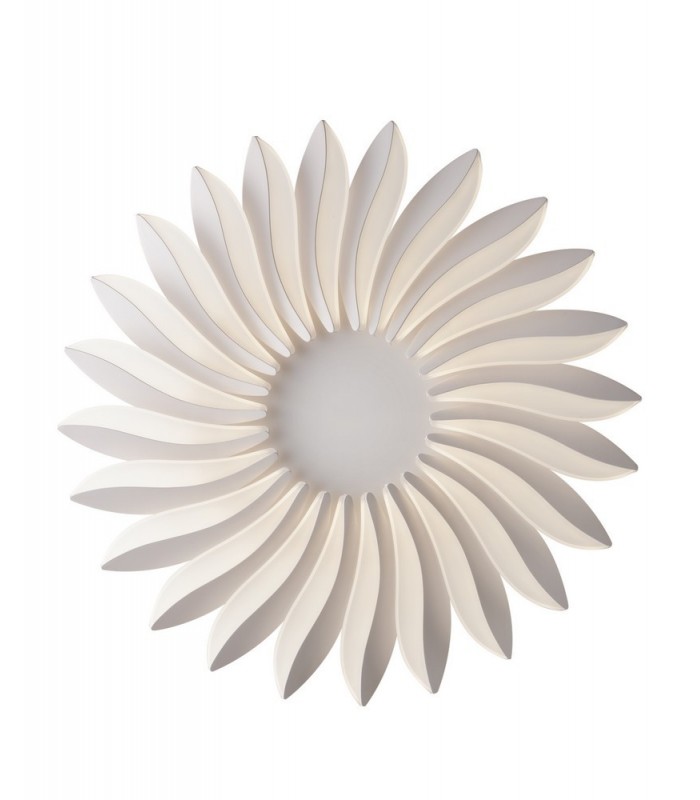 Integrated LED Dimmable Flower Flush Ceiling Pendant, White, 4000K - 1