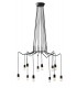 12 Light Hanging Wire Pendant, Anthracite, G9 - 1