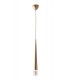 Slim Round Ceiling Pendant, Glass, Gold, GU10 - 1