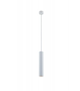 Slim Round Ceiling Pendant, Glass, White, GU10 - 1