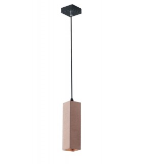 Slim Square Ceiling Pendant, Brick, GU10 - 1