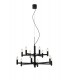 12 Candle 2 Tier Ceiling Pendant, Slate-Grey, E14 - 1