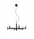 6 Candle Ceiling Pendant, Slate-Grey, E14 - 1