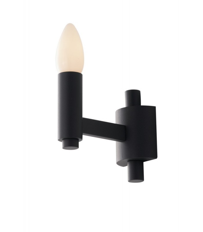 Candle Wall Lamp, Slate-Grey, E14 - 1