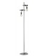 Twin Light Cable Floor Lamp, Chrome, Black, E27 - 1