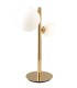 Twin Globe Table Lamp, Gold, Opal, G9 - 1