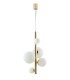Globe Ceiling Pendant, Gold, Opal, G9 - 1