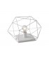 Globe Cage Table Lamp, White, E27 - 1