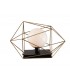 Globe Cage Table Lamp, Black, Gold, E27 - 1