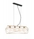 Bar Globe Cage Ceiling Pendant, Black, Gold, E27 - 1