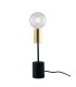Table Lamp, Black, Gold, E27 - 1
